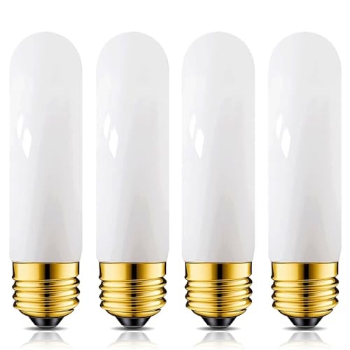 40 Watt T10 Clear Tubular Incandescent Light Bulb, Vintage Style Misty-white-60