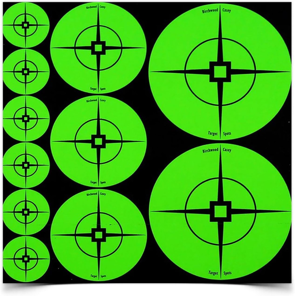 Target Spots Assorted Sizes to Extend Shooting Target Usage