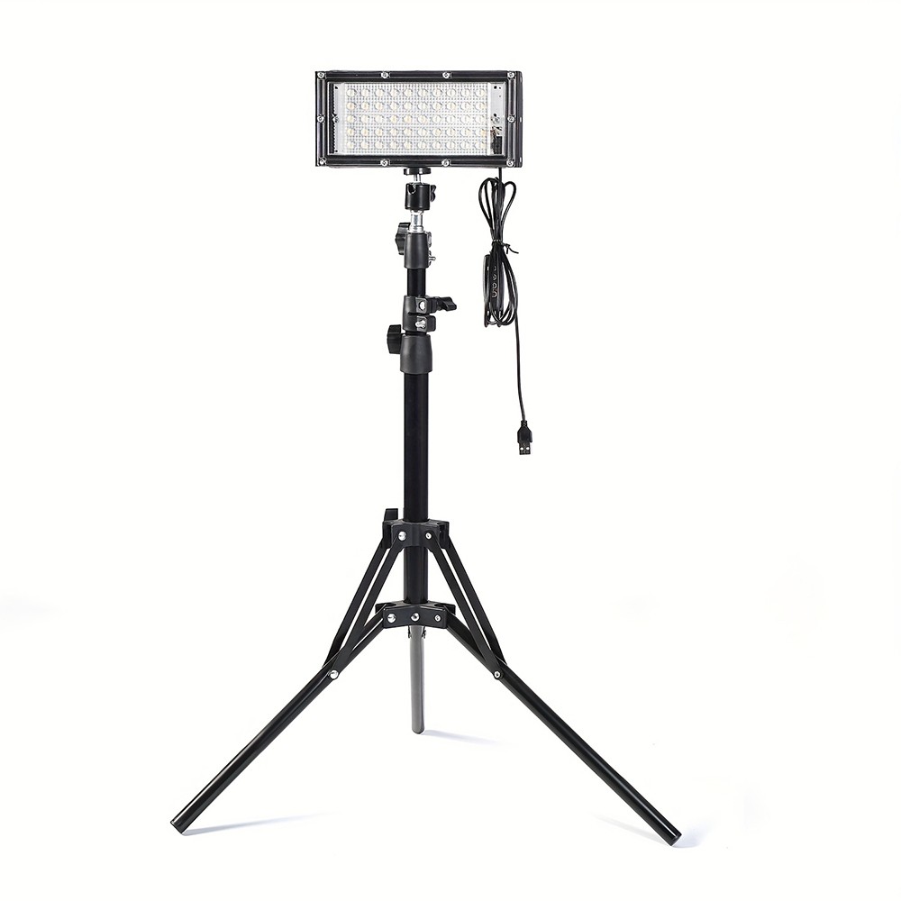 2pcs Adjustable 22000 Lumen LED Work Lights with Foldable Tripod Stand 6500K