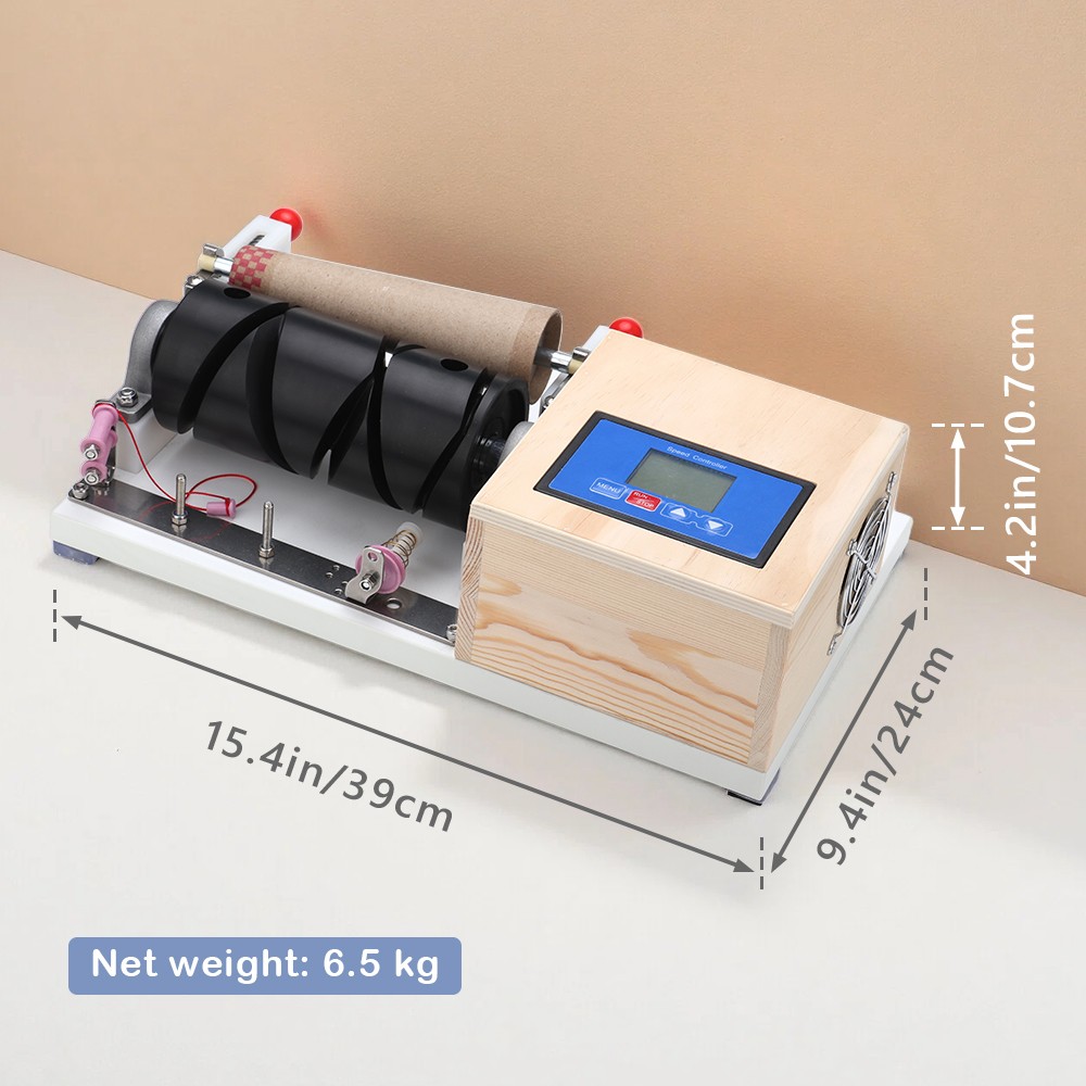 Yarn Winder Machine Wooden Cone Thread Winder With Timing & Stranding Function