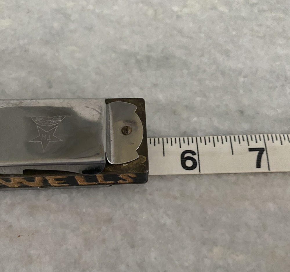 Vintage Music Master Hubert Wells Signed Harmonica