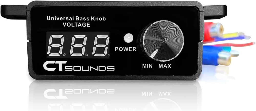 Universal Bass Knob - Digital Voltmeter, Blue LED Display, Remote Gain Control,