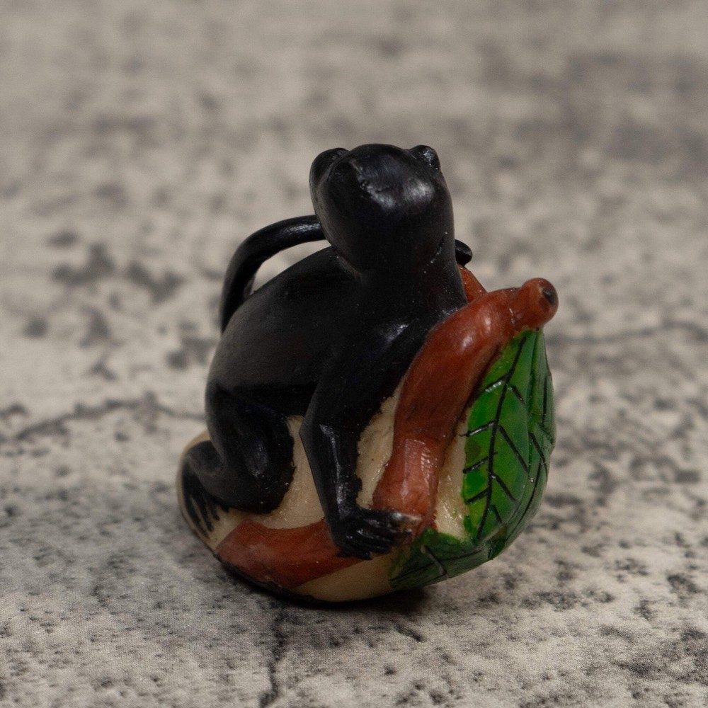 Black Howler Monkey Tagua Carving