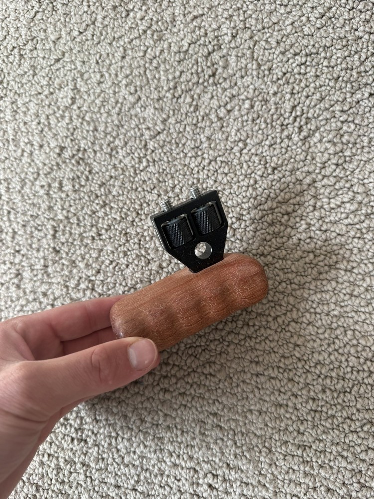 Camvate Wood Handle Grip Mount Support left side
