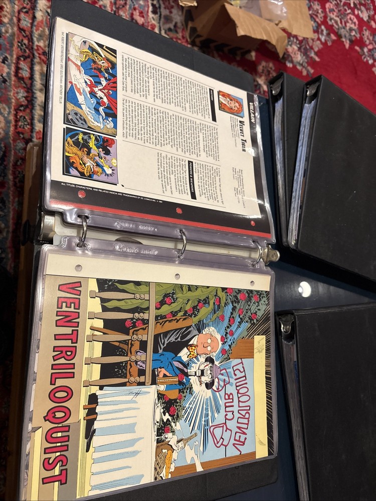 Comic Book Bio Binders