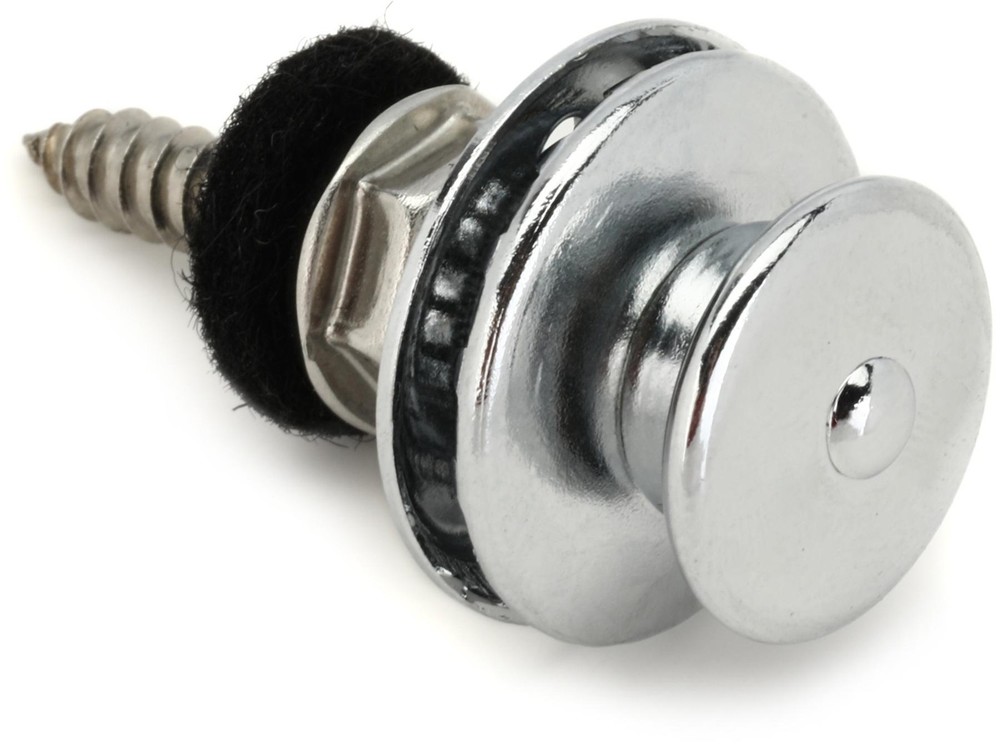Loxx XL Strap Lock System for Guitar or Bass - Chrome (2-pack) Bundle