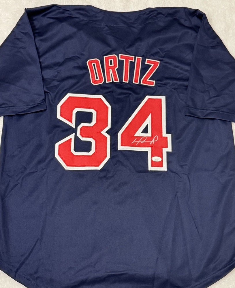 David Ortiz Boston Red Sox Signed Baseball Jersey with COA
