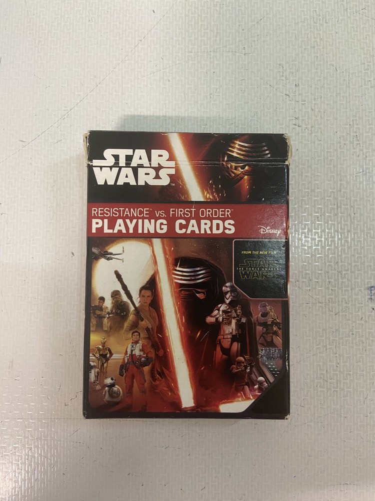 Star Wars Force Awakens: RESISTANCE vs FIRST ORDER Playing Cards Complete Set