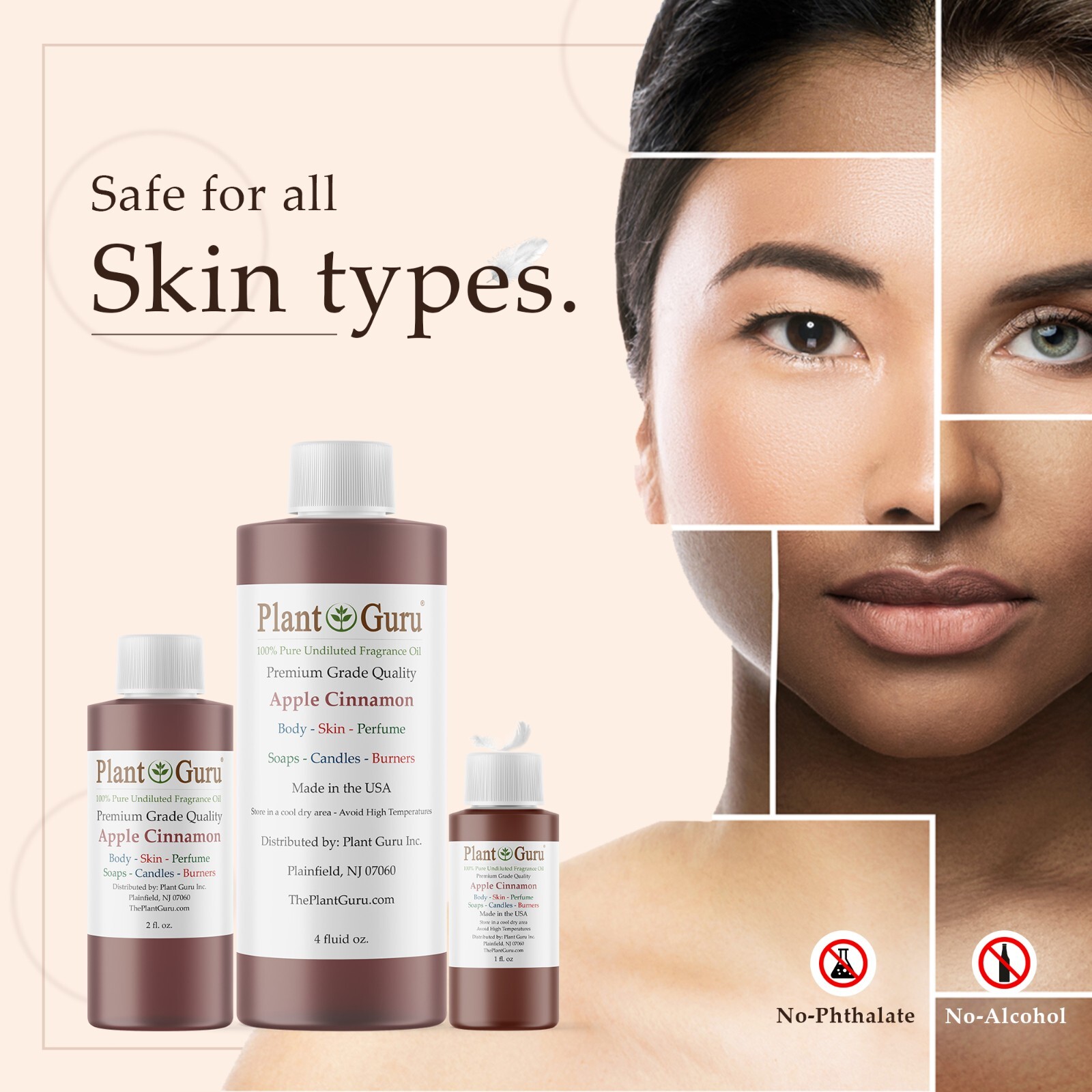 Apple Cinnamon Fragrance Oil For Candle, Soap Making, Diffuser and Burners