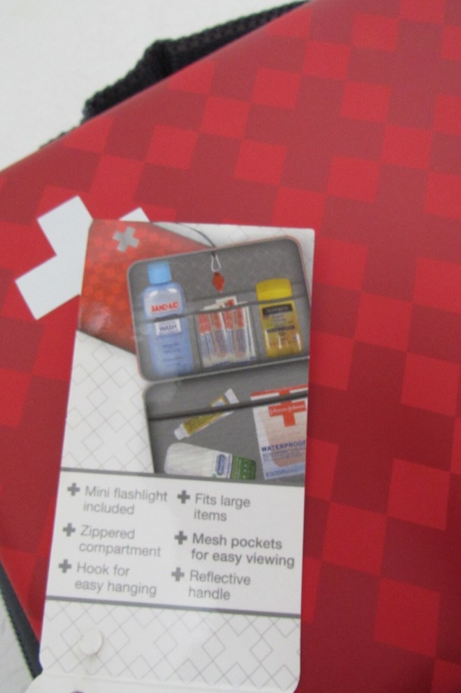 Be Prepared Customizable First Aid Carry Case – Red Emergency Kit Organizer New