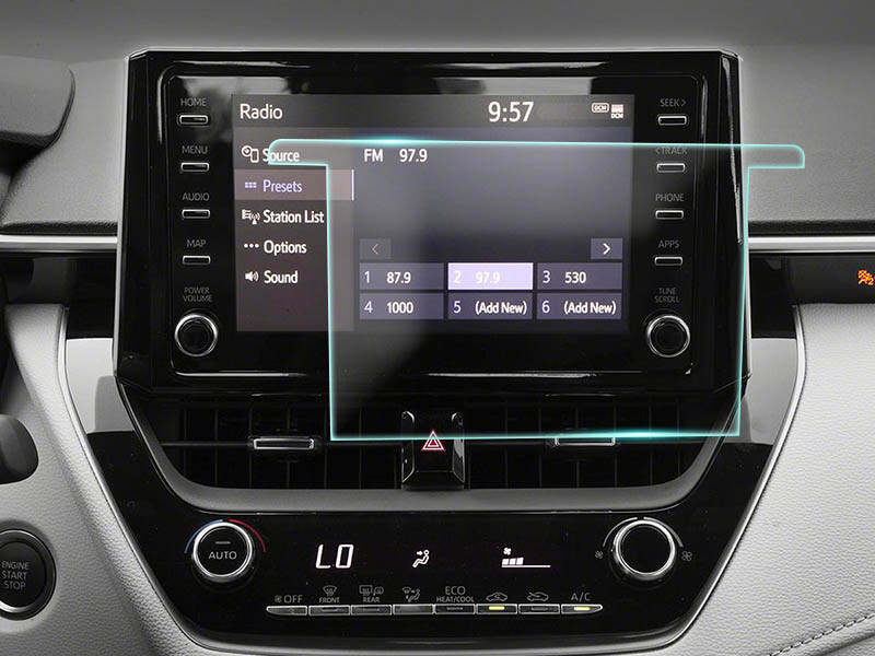 Crystal Clear Screen Protector for 2020 Toyota Corolla Hatchback 8in Navigation