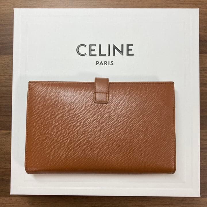Condition Celine Large Strap Wallet Long Wallet From Japan