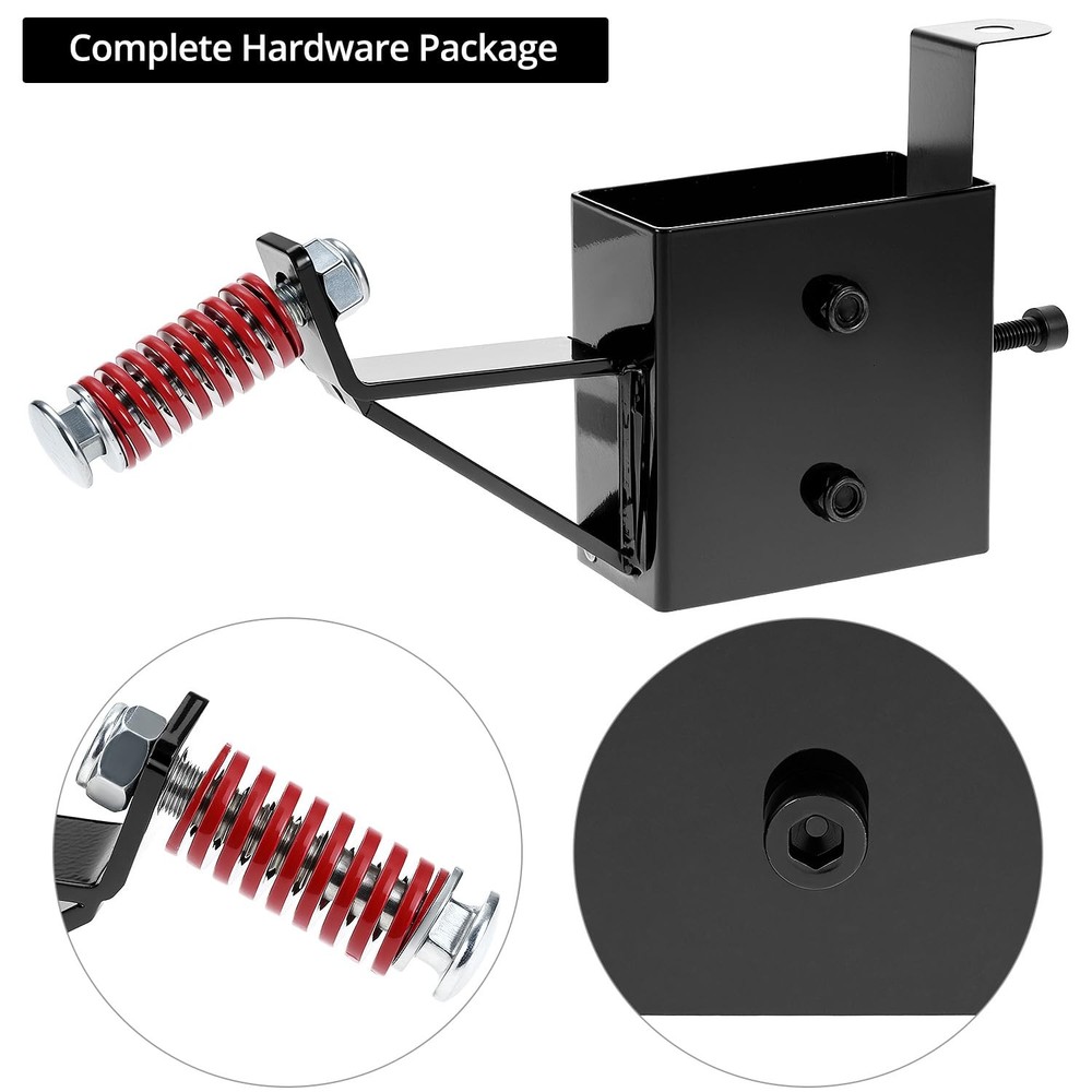 QWORK Target Hanger with Hardware, 2x4 inches Mount Bracket for Black