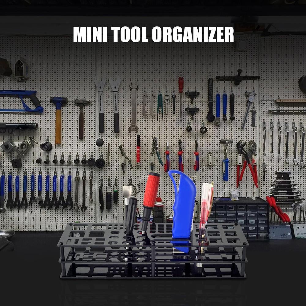 Screwdriver Storage Rack 63-Holes Acrylic Tool Stand Multi-Function Screwdriv...