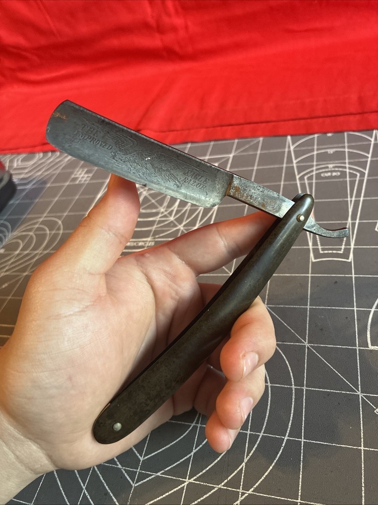 Antique The Improved Eagle Razor Straight Razor