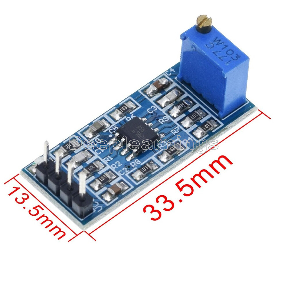 LM358 100 times gain Signal amplification amplifier Operational Amplifier Module