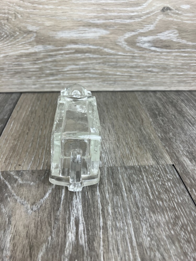 Fire Truck Engine Clear Glass Vintage