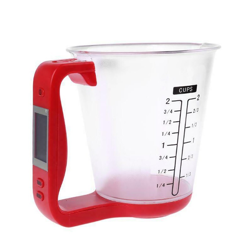 LCD Screen Multi-Functional Digital Kitchen Scale Measuring Cup 100-600ml 1000g