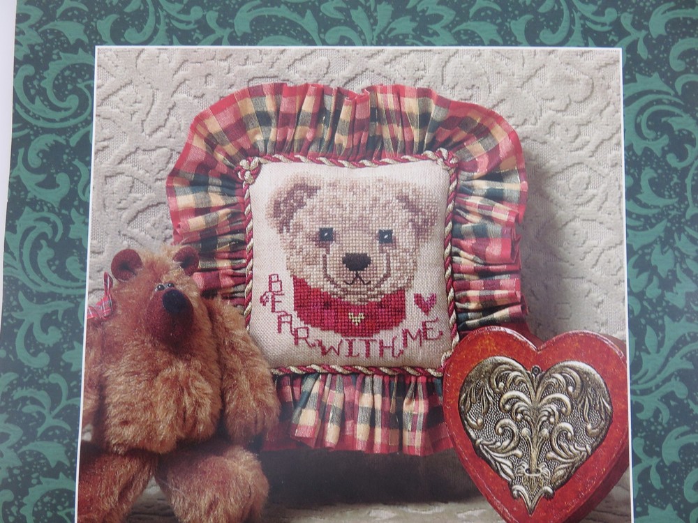 Shenanigans TOBY TEDDY Cross Stitch Pattern Chart w/Fabric