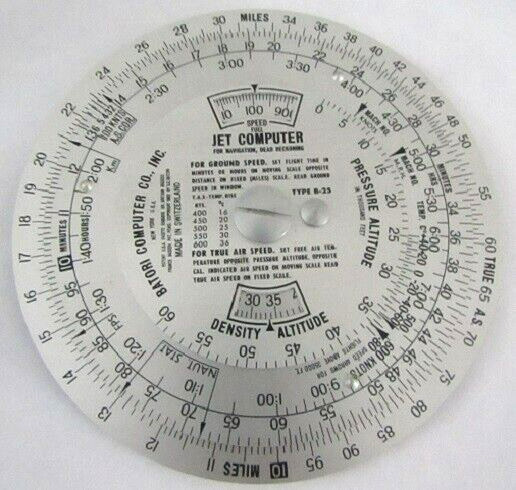Batori Vintage Handheld Jet Computer for Navigation Dead Reckoning B-25