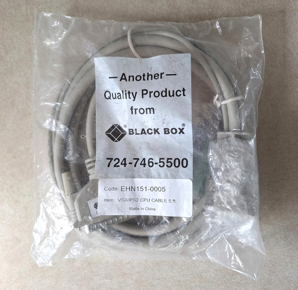 Black Box 5-ft CPU/Server to ServSwitch KVM Cable, EHN151-0005