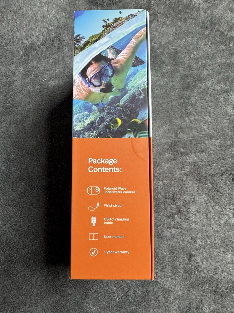Polaroid Wave Underwater Camera Orange/White
