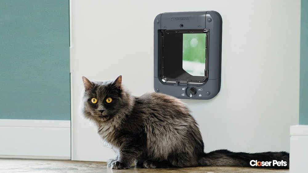 Microchip Activated Cat Flap 360 - and AVID Compatible, for Small to Medium ...