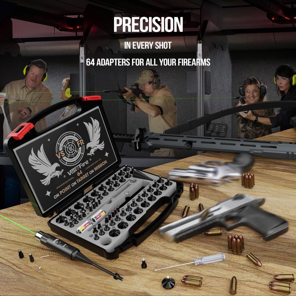 Visiofire Tool-Free Laser Bore Sight Kit, Green