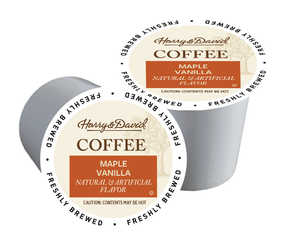 Harry & David Coffee Combo, Caramel Pecan, Maple Vanilla 2/18 ct boxes