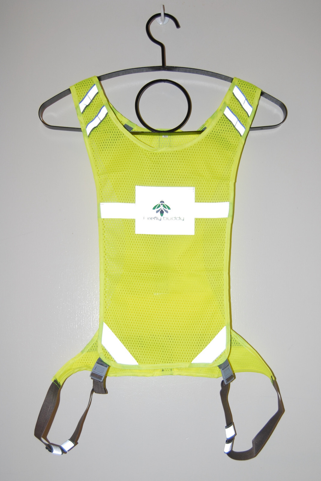 New Firefly Buddy Unisex Adult Neon Yellow Reflective Cycling Vest & Bands XL