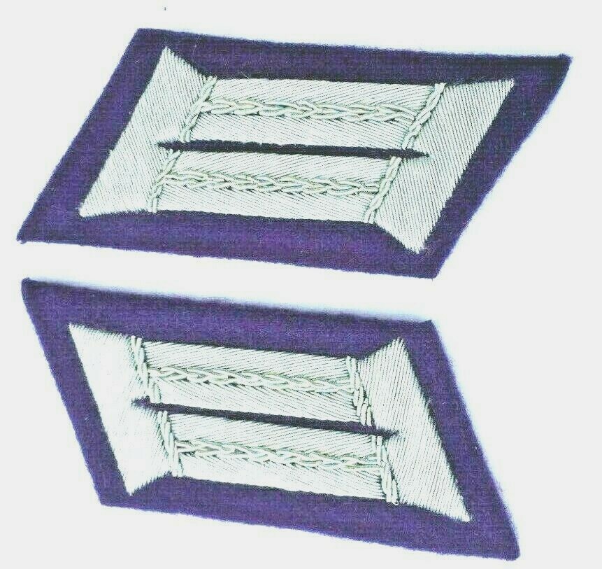 WW2 GERMAN ARMY OFFICER CHAPLAIN COLLAR TABS