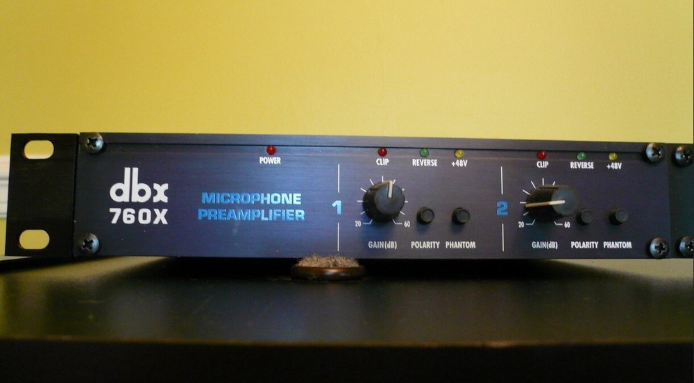 dbx 760X Microphone Preamplifier Preamp Mic Processor 48V Professional Standard