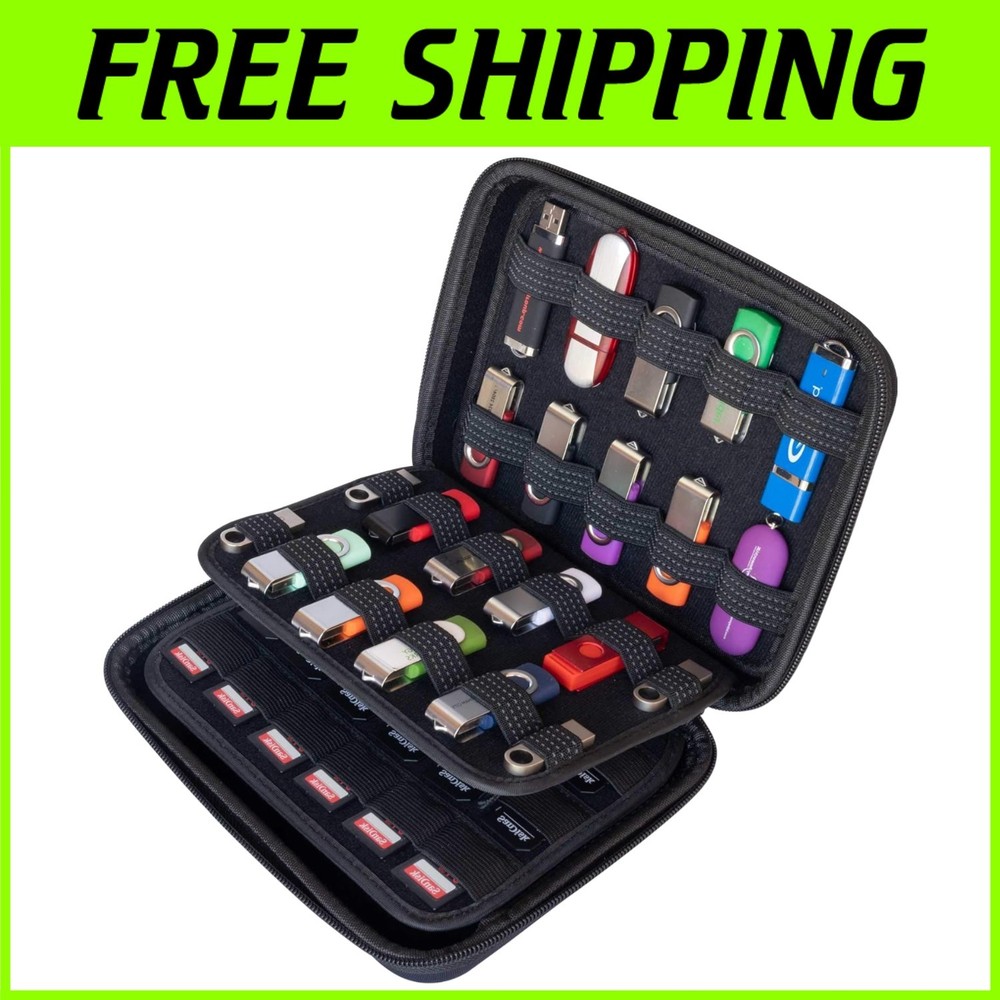 Storage Organizer Case for USB Drives & SD Cards