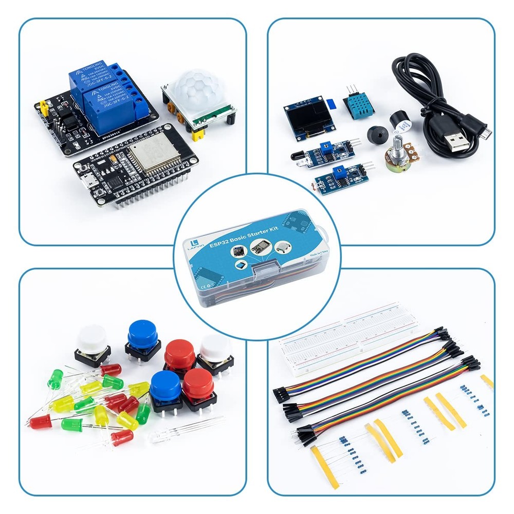 LAFVIN Basic Starter Kit for ESP32 ESP-32S WiFi I OT Development Board with...