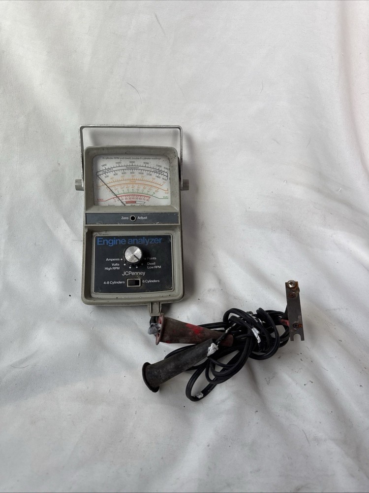 Vintage JCPenney Engine Analyzer Handheld Portable Not Tested