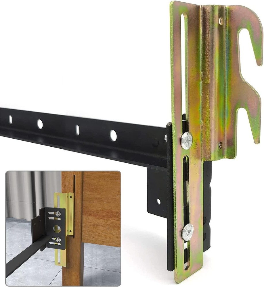 2Pcs 711 Bolt on to Hook on Bed Frame Conversion Brackets with Hardware Hook,...