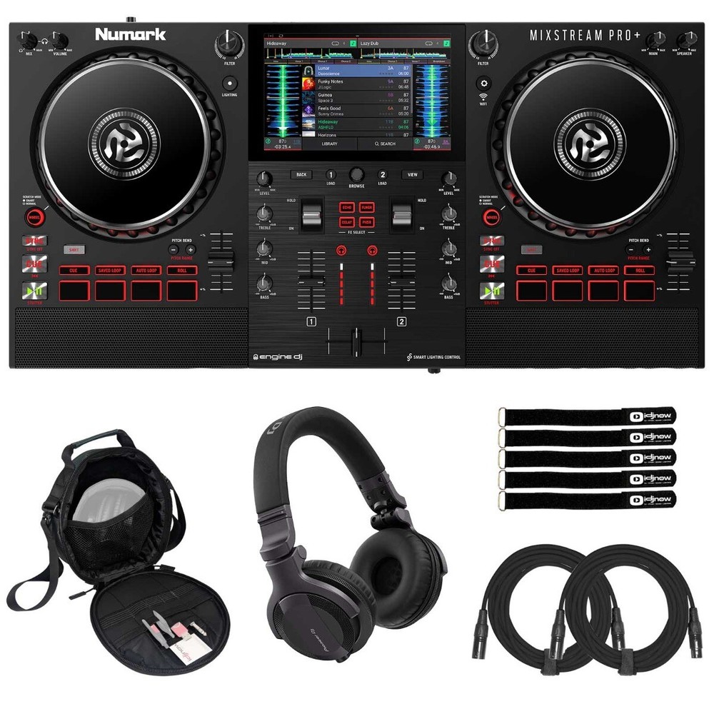 Numark MIXSTREAM PRO+ Standalone Streaming DJ Controller w Screen & Headphones