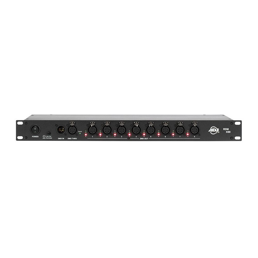 American DJ ADJ RDM XS8 Rackmount DMX Switch Data Splitter+Cable