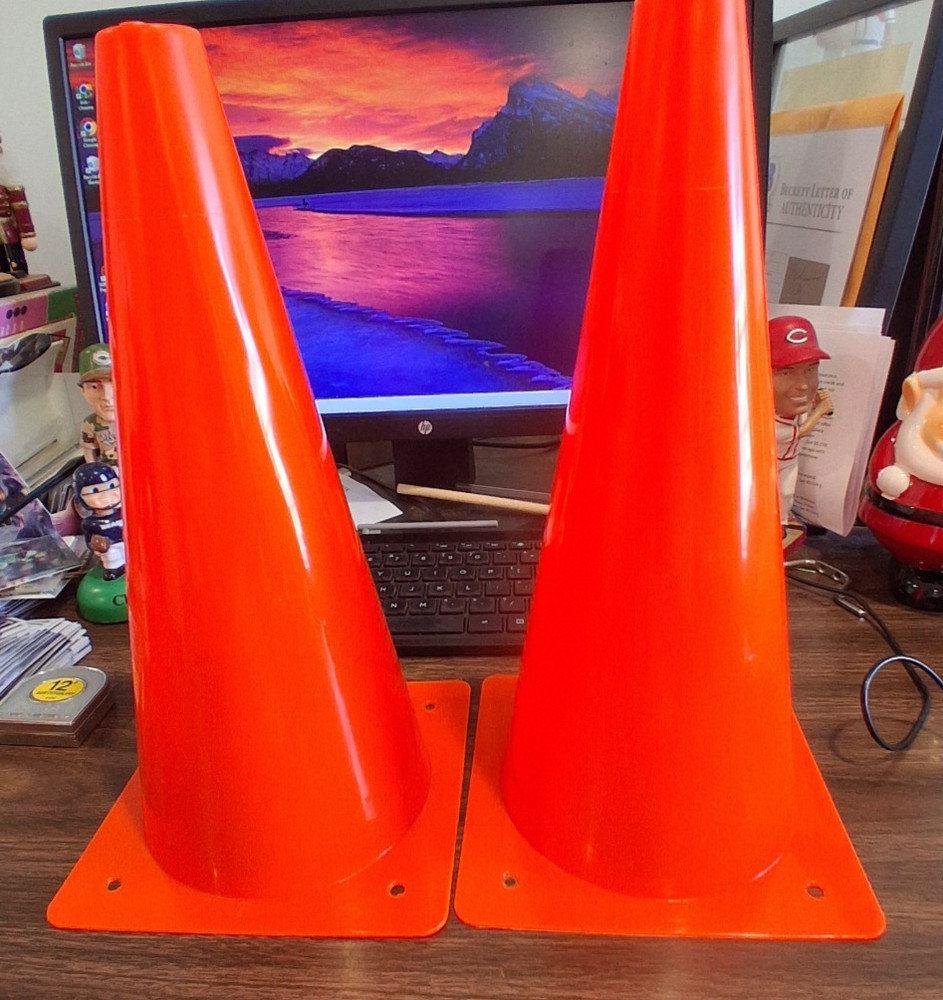 (2 PC) 12" TRAFFIC SAFETY CONES PARKING CONSTUCTION ROAD MULTIPURPOSE EMERGENCY