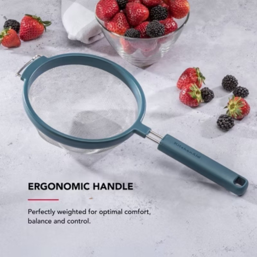 DISHWASHER SAFE HANDS-FREE STRAINING7" Strainer Agave