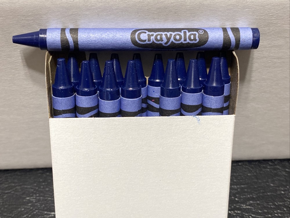 (16) Crayola Crayons (navy blue) BULK