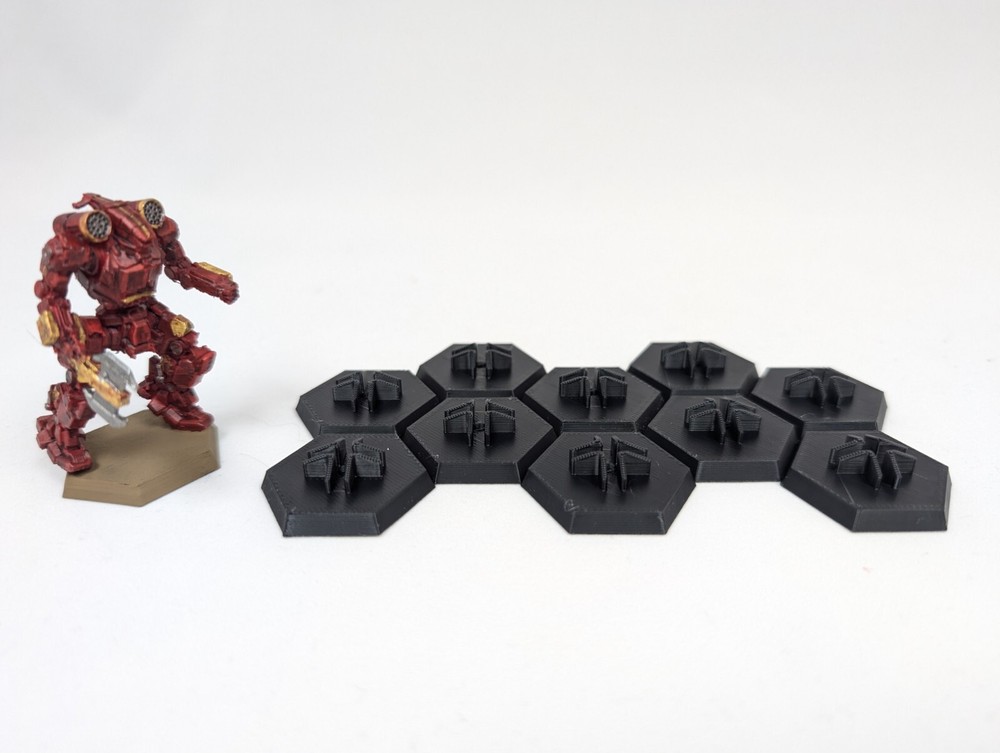Battletech Alpha Strike Tree Bases 30mm Hex Base x10