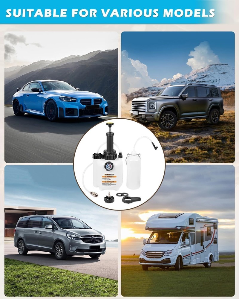 Compact 3L Brake Fluid Bleeder for European Models