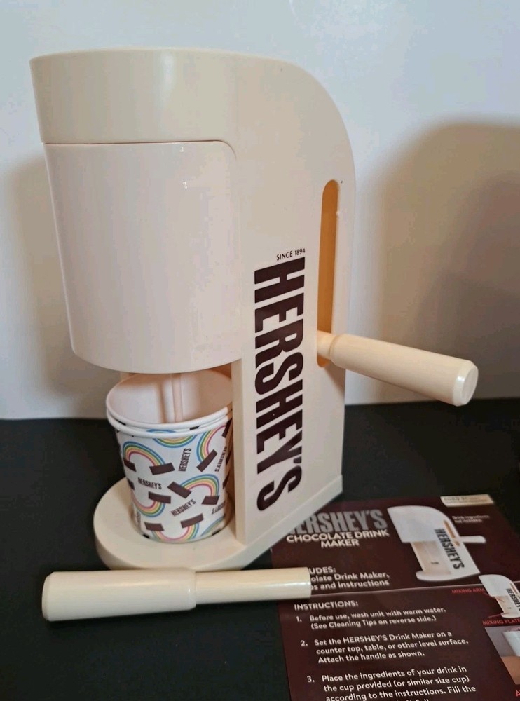 Hershey's Chocolate Drink Maker White New Open Box