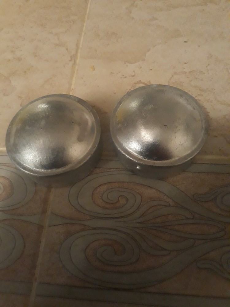 2 3/8 Dome Caps Steel Chain Link Round Post Cap. Two caps only