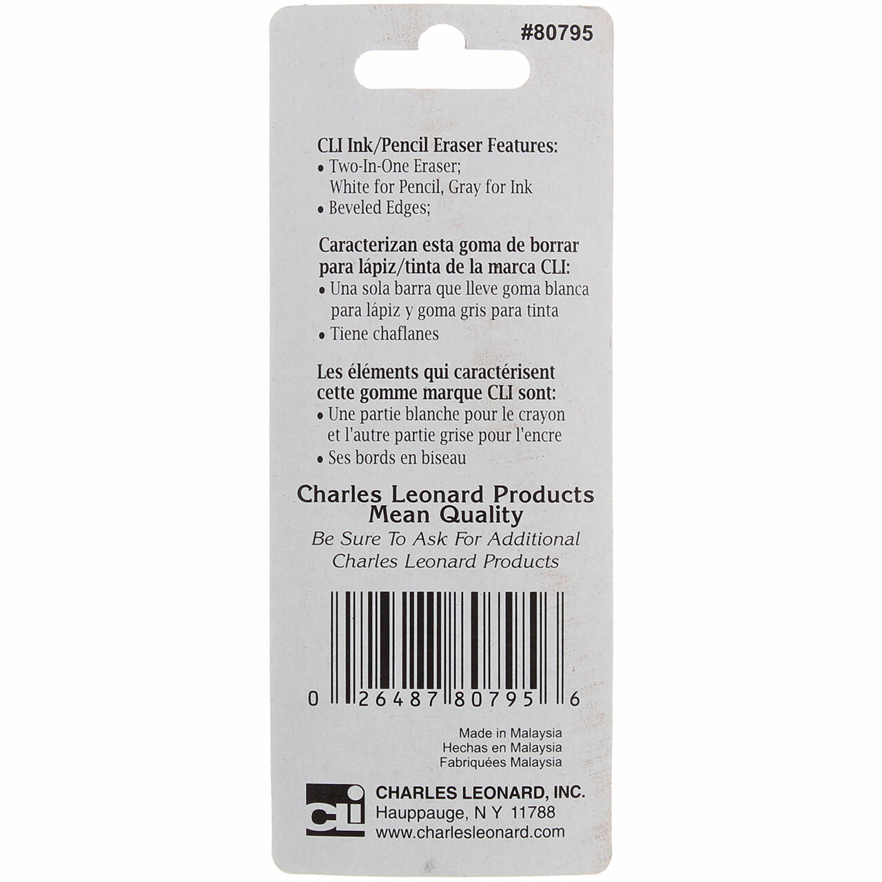 Charles Leonard Ink and Pencil Eraser