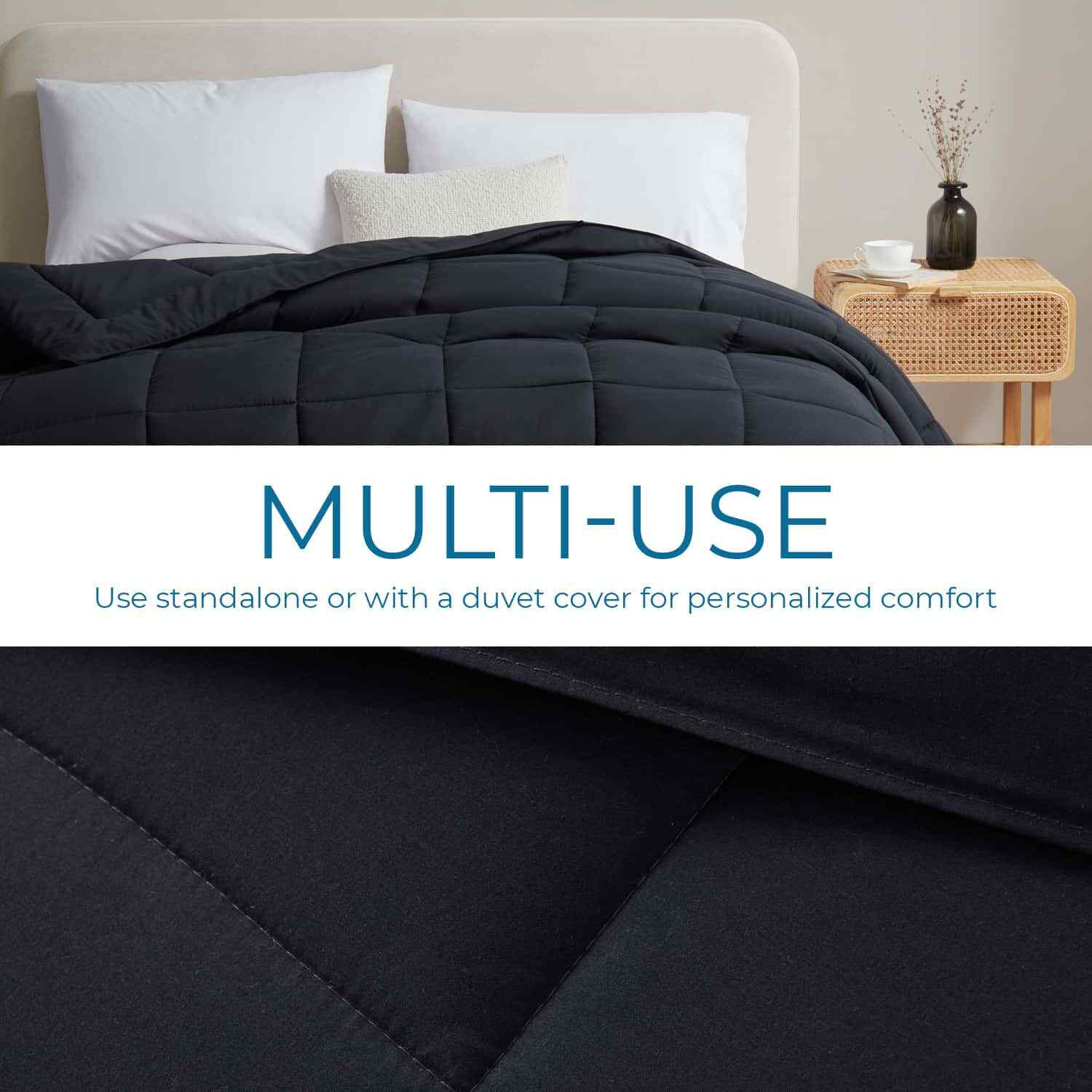 Quilted Down Alternative Comforter, Ultra Soft all season Comforter Duvet Insert