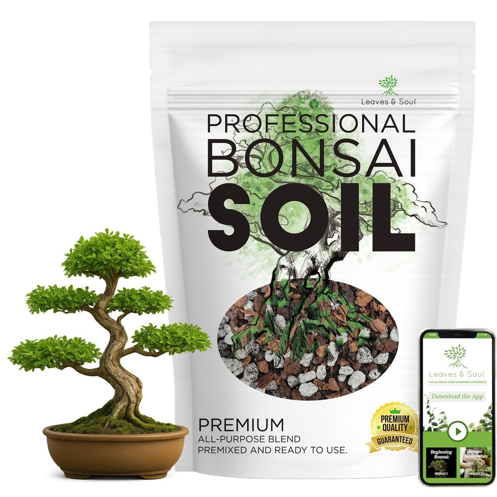 Bonsai Soil Premium All Purpose Blend | Pre-Mixed Ready to Use for Fast Drainage