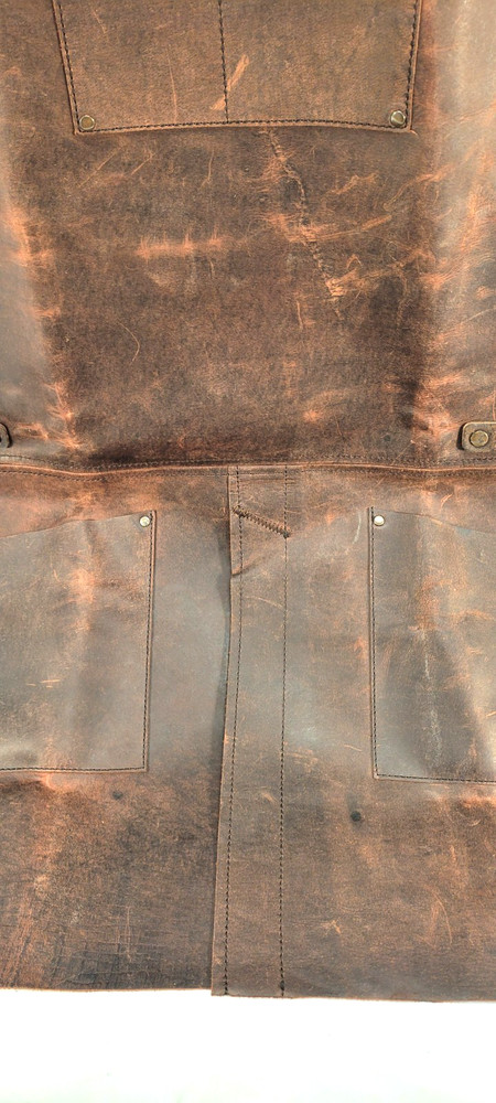 Barebones Water Buffalo Leather Tradesman Apron NWT