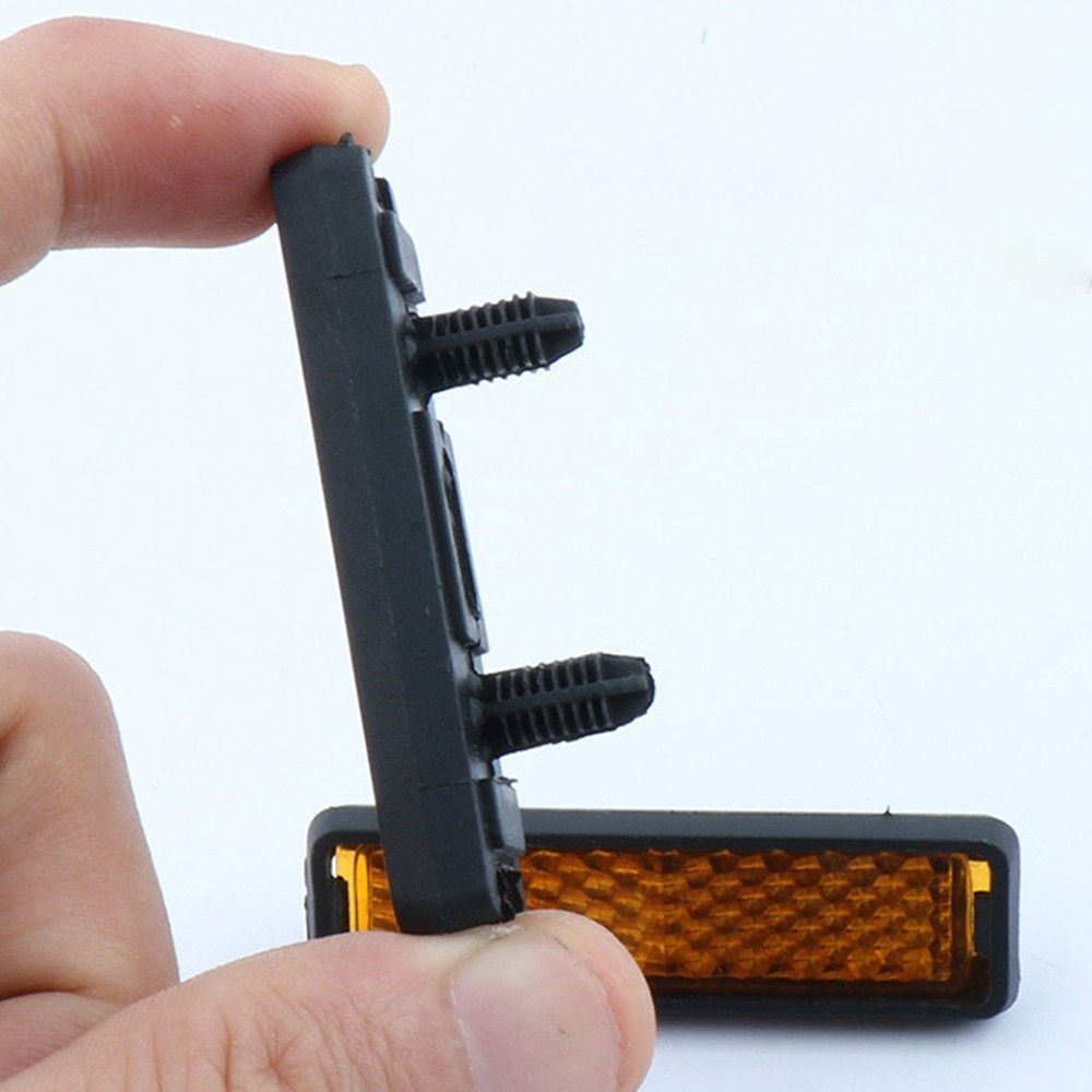 Sporting Goods Pedal Reflectors Plastic Material Rainproof Reflective Block